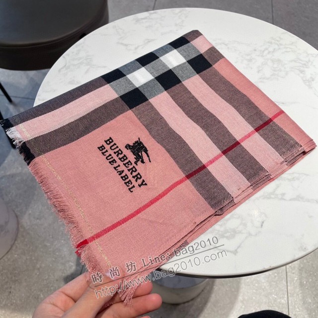 Burberry最新字母塗鴉羊絨長圍巾 巴寶莉2021新款格子羊絨圍巾  mmj1524